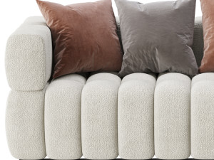 Marat boucle sofa 3D Model