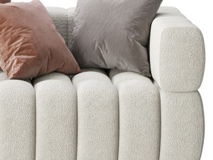 Marat boucle sofa 3D Model