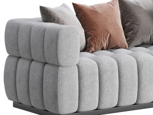 Marat boucle sofa 3D Model