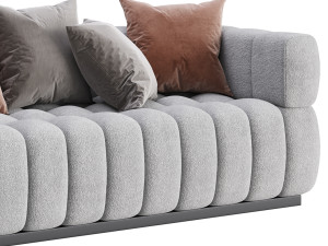 Marat boucle sofa 3D Model