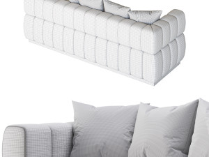 Marat boucle sofa 3D Model
