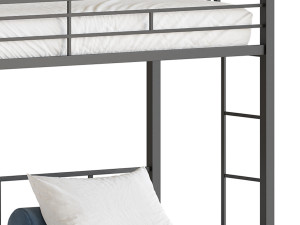 Metal Triple Bunk Beds 3D Model