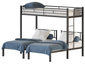 Metal Triple Bunk Beds 3D Model