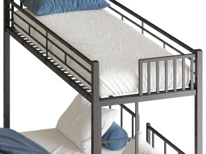 Metal Triple Bunk Beds 3D Model