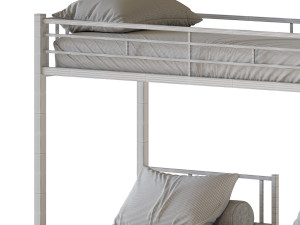 Metal Triple Bunk Beds 3D Model