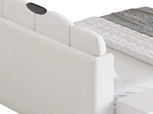 Modern Kanatlı Yatak 3D Model