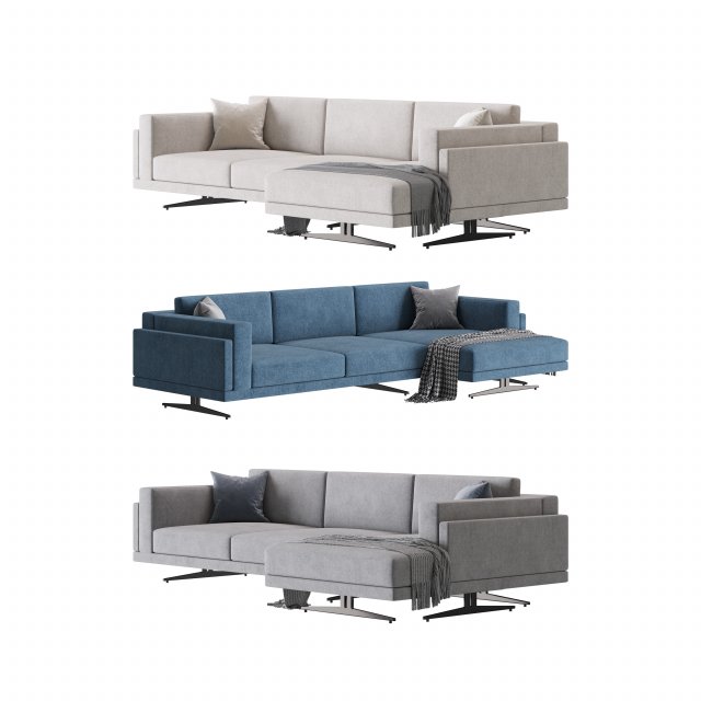 Modular sofa Pike Model 3D .c4d .max .obj .3ds .fbx .stl .blend 
