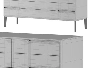 Natuzzi Italia MONDRIAN 3D Model