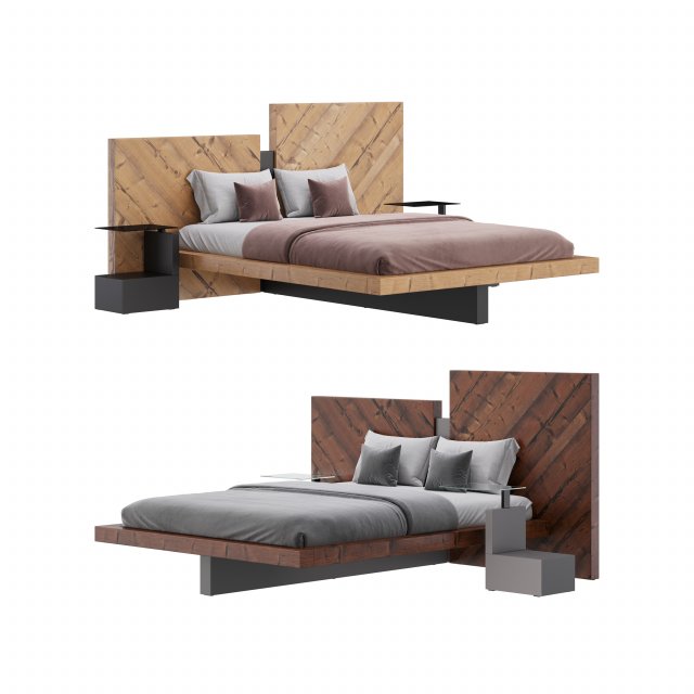 Nazare Bed Modelo 3D .c4d .max .obj .3ds .fbx .stl .blend 