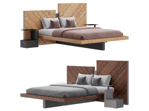 Nazare Bed 3D Model