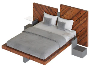 Nazare Bed 3D Model