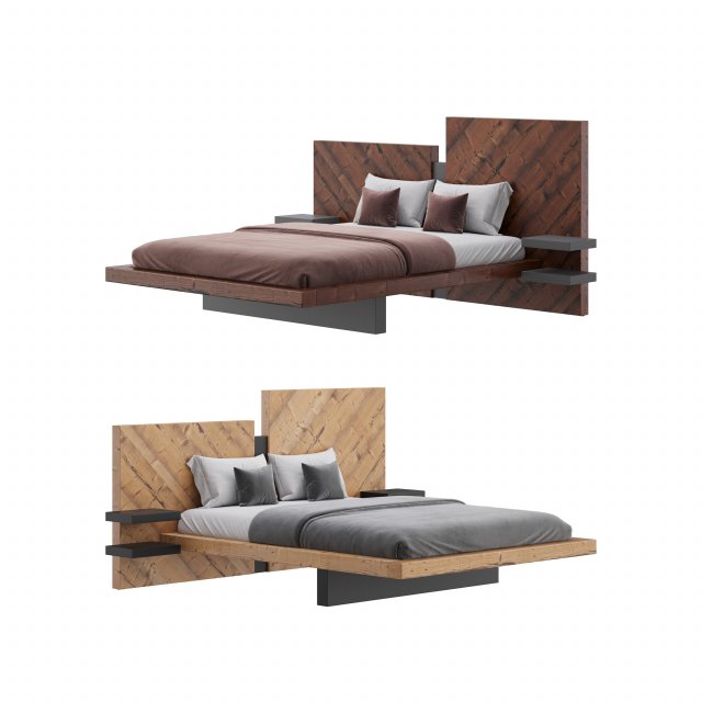 Nazare bed 2 3D Модель .c4d .max .obj .3ds .fbx .stl .blend 