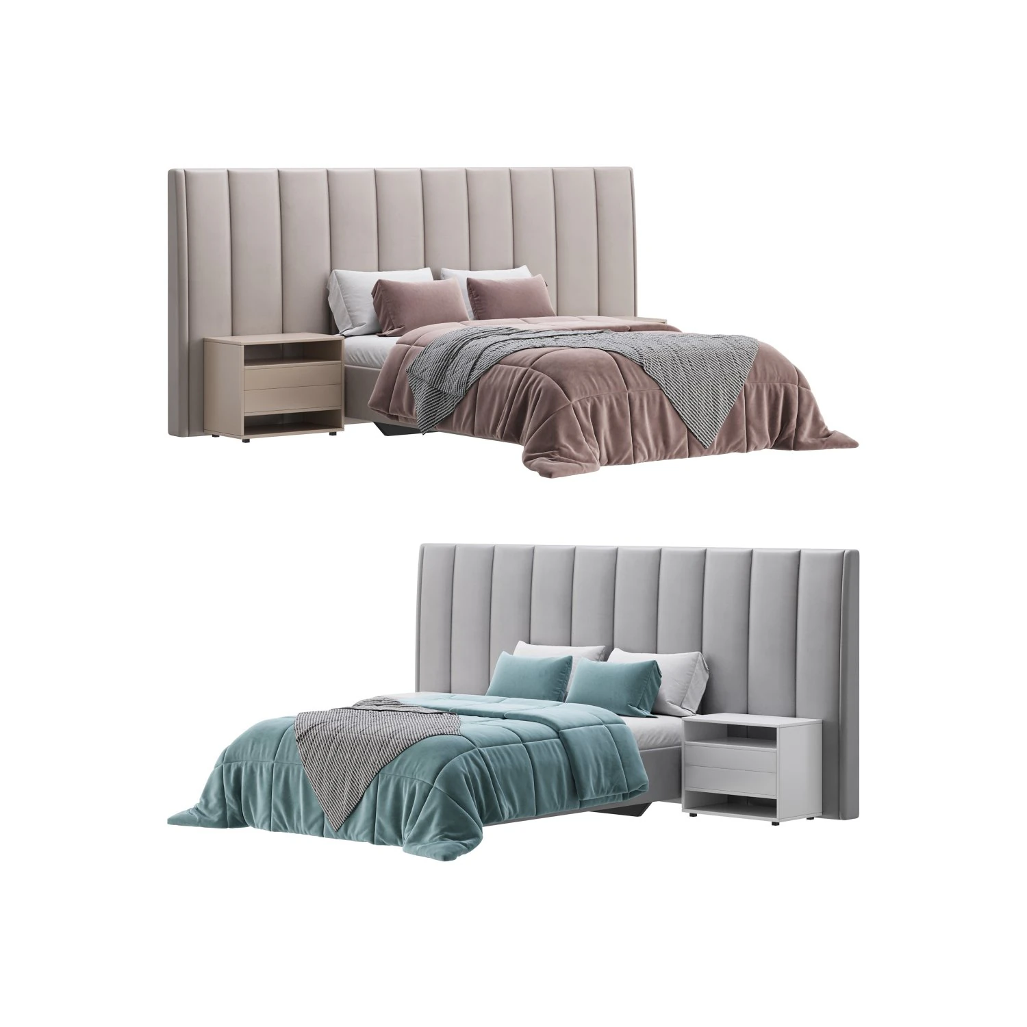 Nikay II bed 3D Model .c4d .max .obj .3ds .fbx .stl .blend 