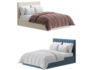 Owen Upholstered Ottoman Bed 3D Model