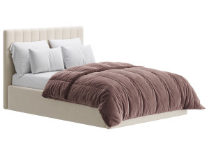Owen Upholstered Ottoman Bed 3D Модель