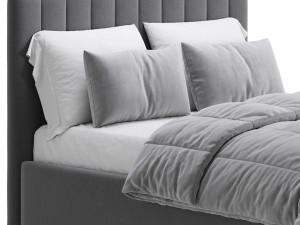 Owen Upholstered Ottoman Bed 3D Модель