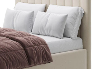 Owen Upholstered Ottoman Bed 3D Model