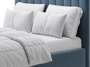 Owen Upholstered Ottoman Bed 3D Model
