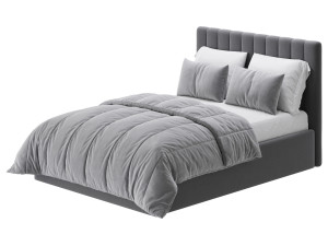 Owen Upholstered Ottoman Bed 3D Модель