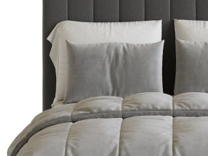 Owen Upholstered Ottoman Bed 3D Модель