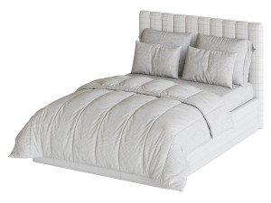 Owen Upholstered Ottoman Bed 3D Модель