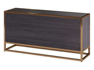 Oxford Black 6-Drawer Dresser Model 3D