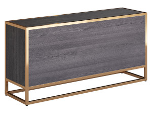 Oxford Black 6-Drawer Dresser Model 3D
