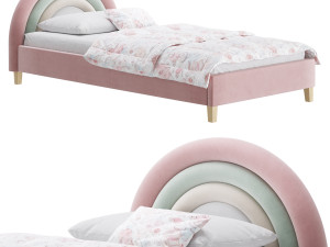 Rainbow Kids Bed 3D Model