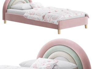 Rainbow Kids Bed 3D Model