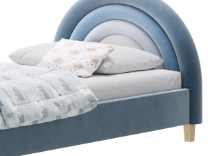 Rainbow Kids Bed 3D Model