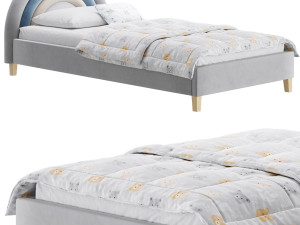 Rainbow Kids Bed 3D Model