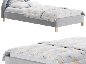 Rainbow Kids Bed 3D Model