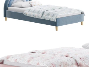 Rainbow Kids Bed 3D Model
