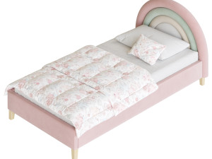 Rainbow Kids Bed 3D Model
