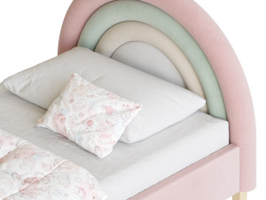Rainbow Kids Bed 3D Model
