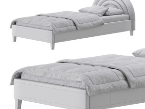 Rainbow Kids Bed 3D Model