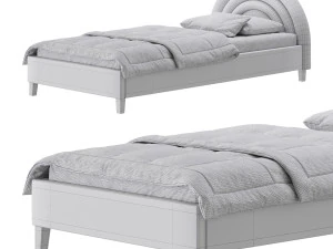 Rainbow Kids Bed 3D Model