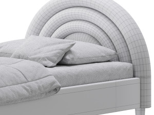 Rainbow Kids Bed 3D Model