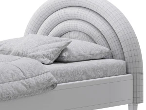 Rainbow Kids Bed 3D Model