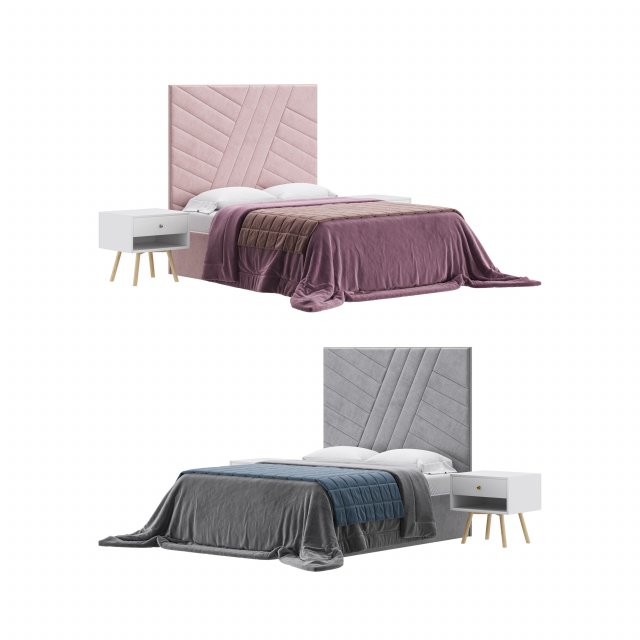 Remy kids bed Modèle 3D .c4d .max .obj .3ds .fbx .stl .blend 