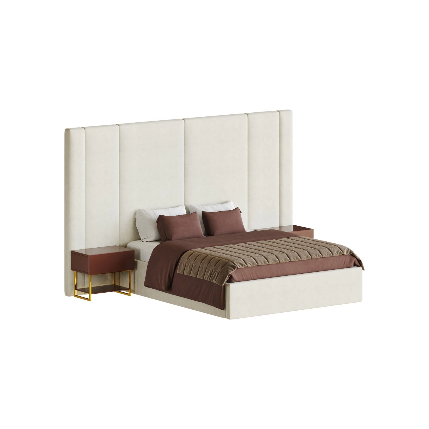 RUBI BED 3D Model .c4d .max .obj .3ds .fbx .stl .blend