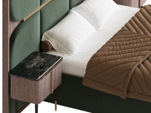 SAKYA BED Modèle 3D