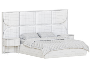 SAKYA BED Modèle 3D
