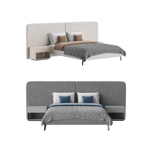 Selli bed 1 Model 3D .c4d .max .obj .3ds .fbx .stl .blend 