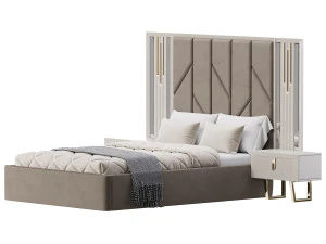 SHIMMY BEDROOM SET bed 3D Model