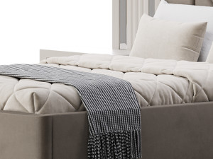SHIMMY BEDROOM SET bed 3D मॉडल
