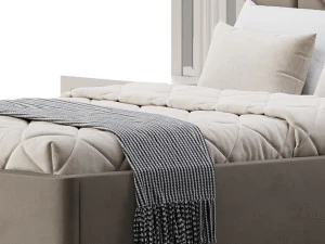 SHIMMY BEDROOM SET bed 3D Model