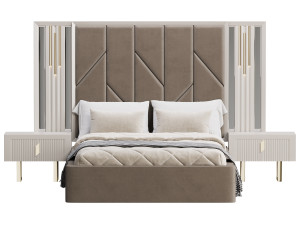 SHIMMY BEDROOM SET bed 3D मॉडल