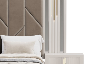 SHIMMY BEDROOM SET bed 3D मॉडल