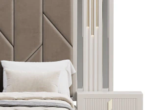 SHIMMY BEDROOM SET bed 3D Model